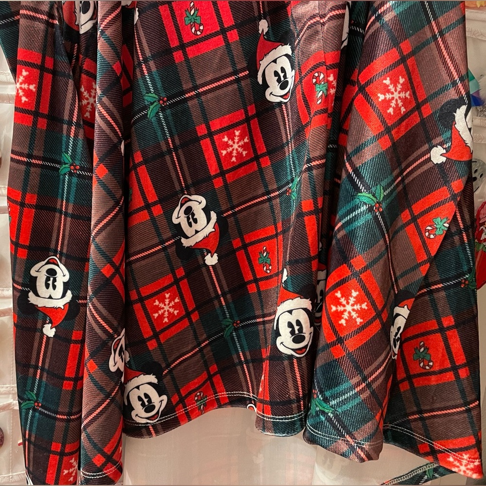 Her Universe Disney Holiday Plaid Skirtall - Picture 8 of 10